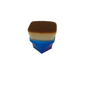 China Mini Single Blue Round Kabuki Brush Liquid Foundation wholesale
