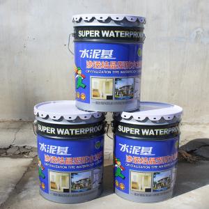 China Grey Crystalline Waterproofing Coating Non Curing Low VOC 24 Hours Drying Time wholesale