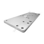 Milling Turning Food Machinery Parts Left Plate Anodizing Machined Aluminium