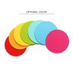 Multifunctional Reusable Non Slip Round Silicone Placemats