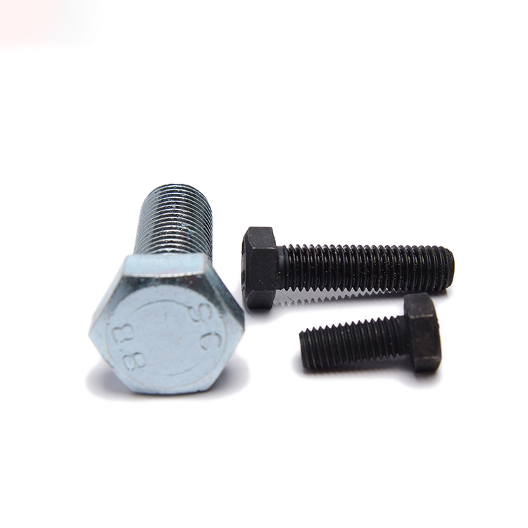 DIN933 Carbon Steel Hex Head Bolt Hexagon Head Bolts With Full Thread