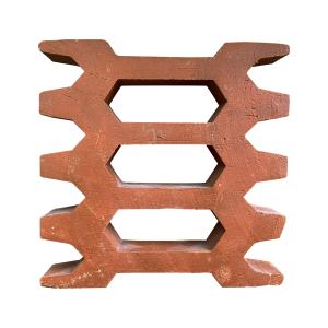China Terracotta Decoration Wall Tile Unglazed Red Breeze Wall Blocks wholesale
