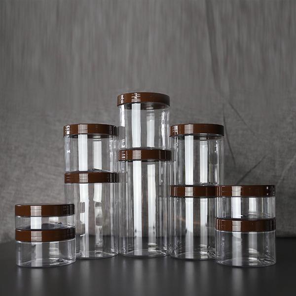 Customized Plastic Beauty Jar / Cosmetic Plastic Holders In Various Capacities