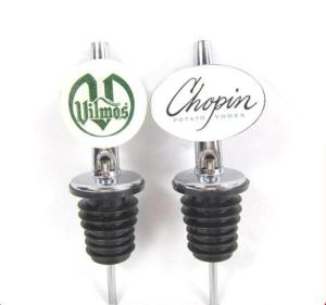 China Hot Selling Stainless Steel Wine Pourer / Pour Spout Stopper with Eplogo Logo wholesale