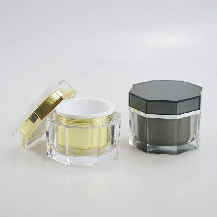 Acrylic Plastic Cosmetic Eye Cream Jar for Skin Care Face Cream Container 150g Printing