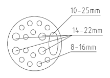 FTTH Dome Fiber Optic Splice Closure IP68 Waterproof 288 Fiber Splicing And Junction
