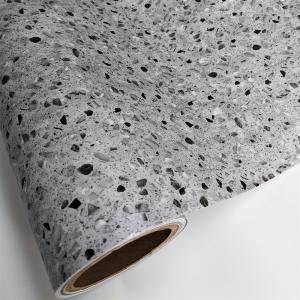China Stone Patterned Self Adhesive PVC Wallpaper 600mm*10m Heat Resistance wholesale