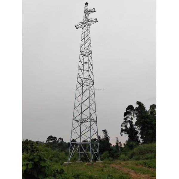 Hot Sale 500KV Multi-circuit Angular Lattice Electrical Transmission Line Steel Tower