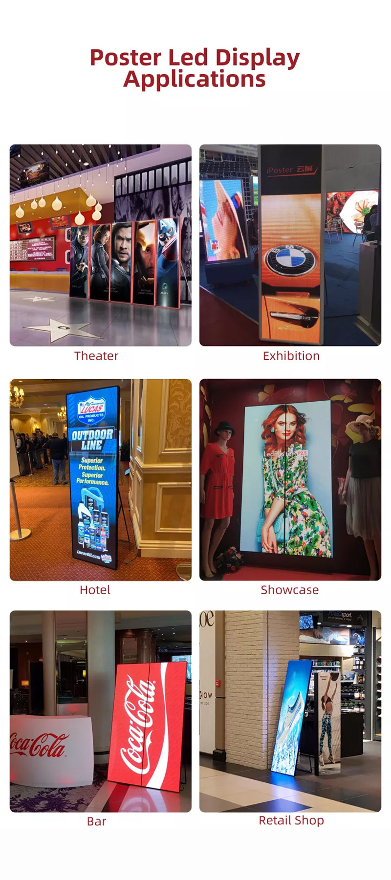 Indoor P3 Portable Digital Poster , Intelligent Integrated Advertising LED Display
