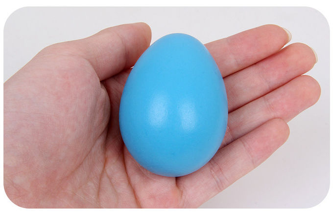 Assorted colors Solid Wooden Easter eggs for kids children DIY Graffiti painging can be with