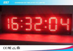 China Modern Small Led Clock Display , Semi Outdoor Accurate Wall Clock wholesale
