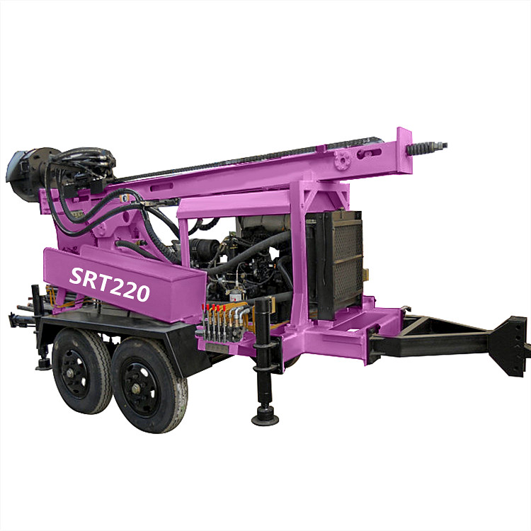 Trailer Mounted Water Well Drill Machine Rig Hydraulic Small Water Well Drilling Rig