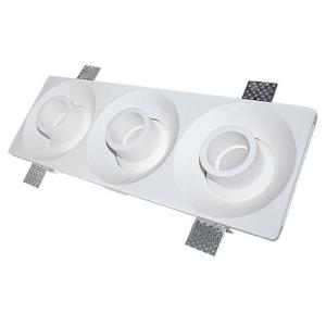China Grille White Recessed Downlights 3×5W Trimless LED Downlights wholesale