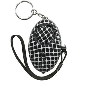 China Black Printing Safety Alarm Keychain 130db For Women wholesale