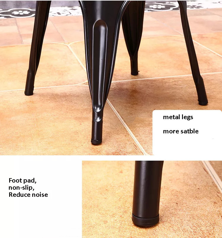 Cafe Tolix Style Dining Chairs Tolix Side Chair Stackable Metal Dining Chair