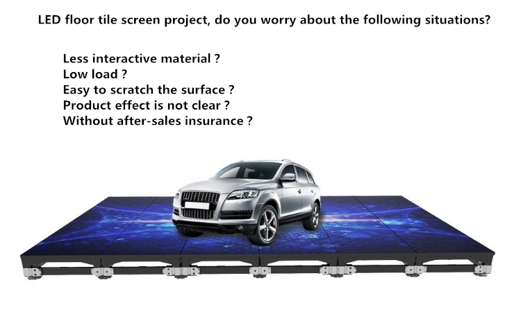 P3.9 Led Screen Floor Tiles Stairs 500x1000mm Event Club Dance Underground