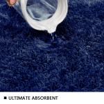Cutable Shaggy Style Contour Bath Rug Bathroom Floor Mats
