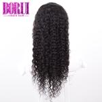 Brazilian Water Wave Human Hair , Transparent Lace Frontal Wig HD Lace Wig