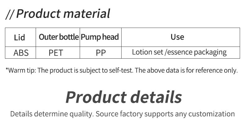 2025 PET Plastic Lotion Cream Pump Bottle New Fashionable Empty Cosmetic Liquids Fine Mist Sprayer Bottle For Dispenser