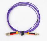 OM4 DX 3m Lc Lc Patch Cord , 850nm Wavelength 100G Fiber Optic Cord