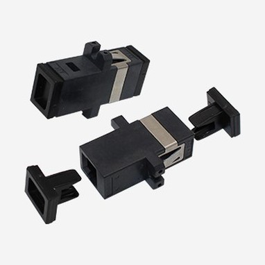 2 Simplex APC SC Fiber Optical Adapter Low Insertion Loss / Return Loss