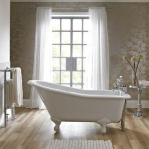 China 4 Foot Multi Color Acrylic Massage Bathtub Good Heat Retention With Mobile Faucet wholesale