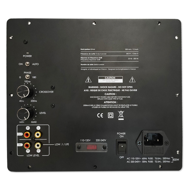 Class D Home Audio Amplifier 350W 500W RMS For PA DJ Speaker Cabinets Loudspeakers