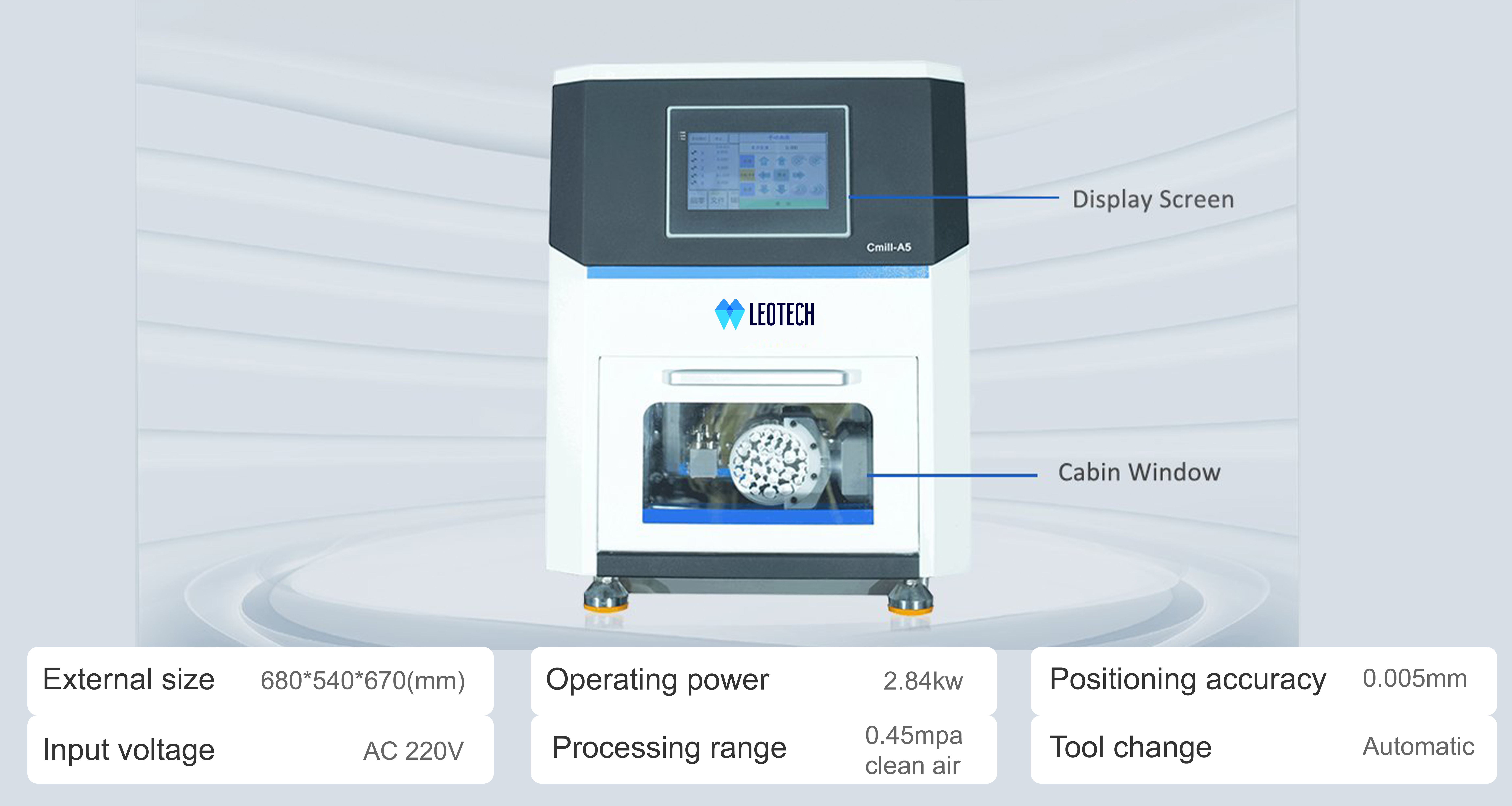 5 Axis Dental Milling Machines High Precision Dental Restorations Zirconia Milling Machine