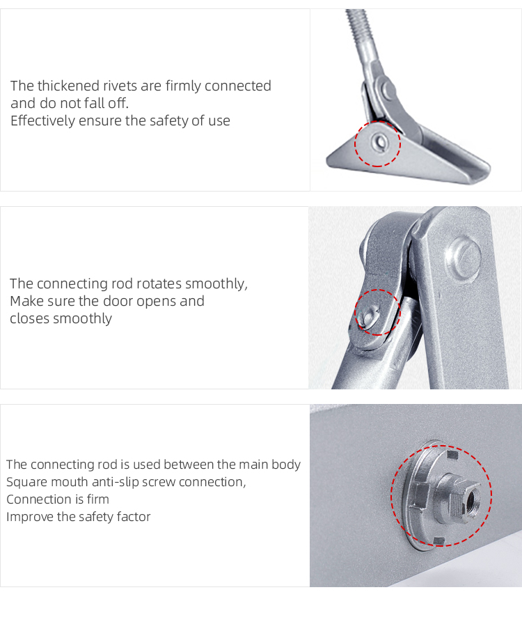 45-65kg Max Door Weight Automatic Sensor Door Closer for All Metal Steel and Plastic Doors