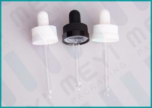 China 20/400 Child Resistant Glass Pipette Dropper Ribbed PP Plastic For E-Juice Bottle wholesale