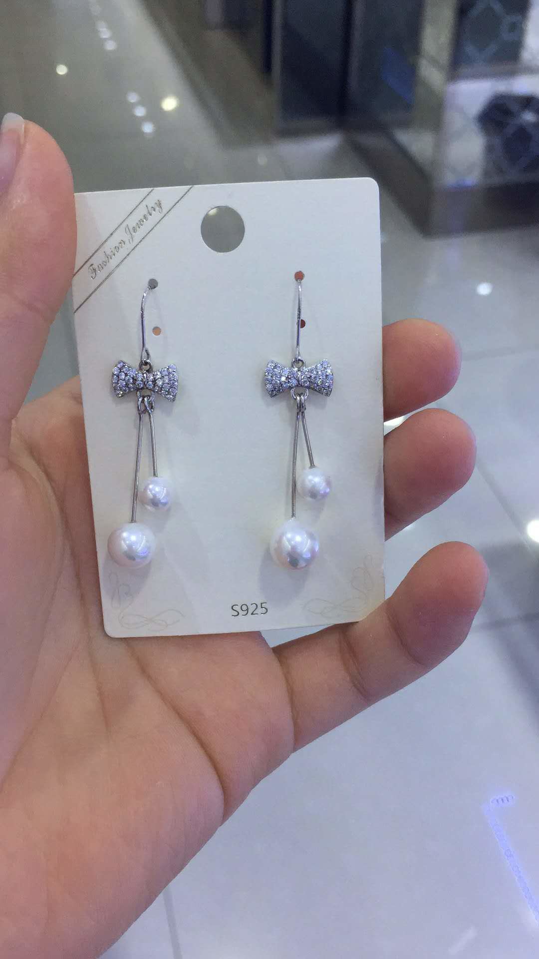 2018 New latest design of pearl earrings fashion pearl earrings YW188
