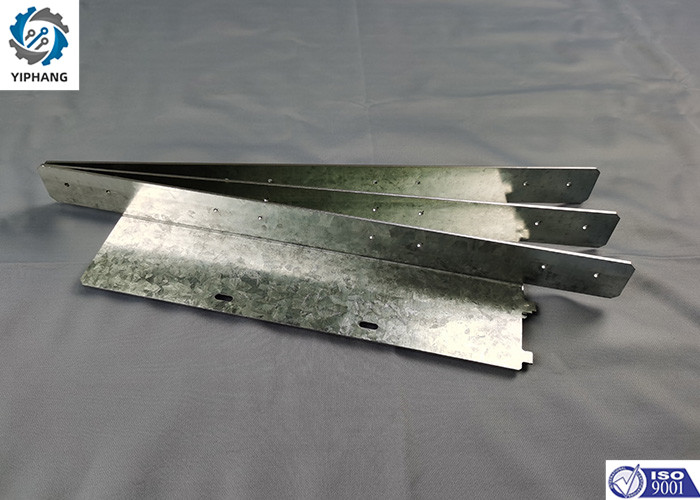 Galvanized Plate L Shaped Bracket Precision Sheet Metal Fabrication 12x4x5 Inch