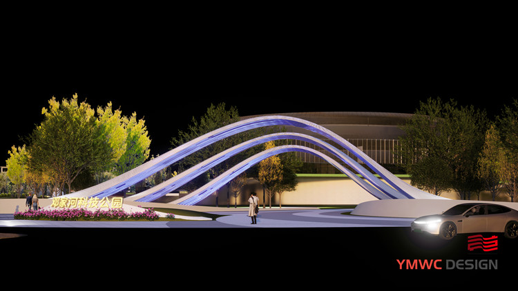 Customizable Design Modern Stainless Steel Hollowed Out Art Arch Sculpture for Outdoor