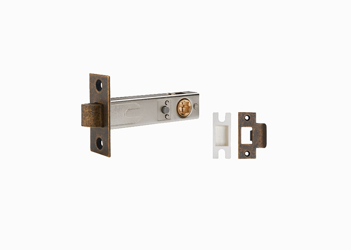 Amertop Brass Door Handle Lever with Modern Contemporary Art Design for Home Bedroom or Bathroom Privacy