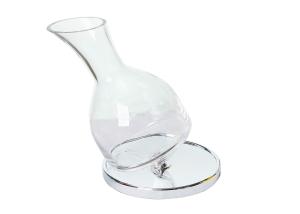 China Lead Free Crystal Roly Poly Glass Wine Decanter Mouth Blown 1800ml 60oz wholesale