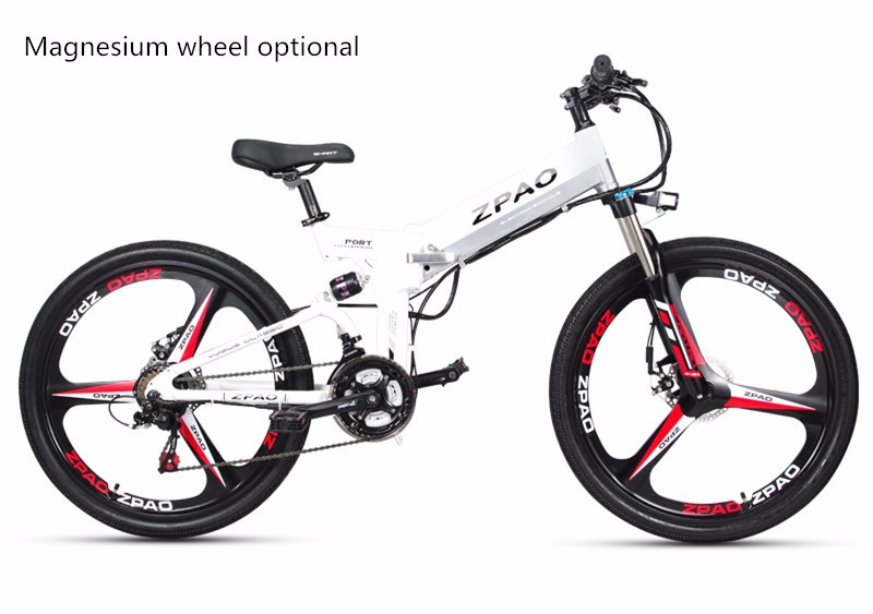30 - 50Km/h Electric Folding Bike 48V 10.4AH Battery 250W - 350W CE Certificated