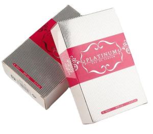 China 500pcs Offset Printing Cardboard Perfume Box , Debossing Cosmetics Packaging Box wholesale