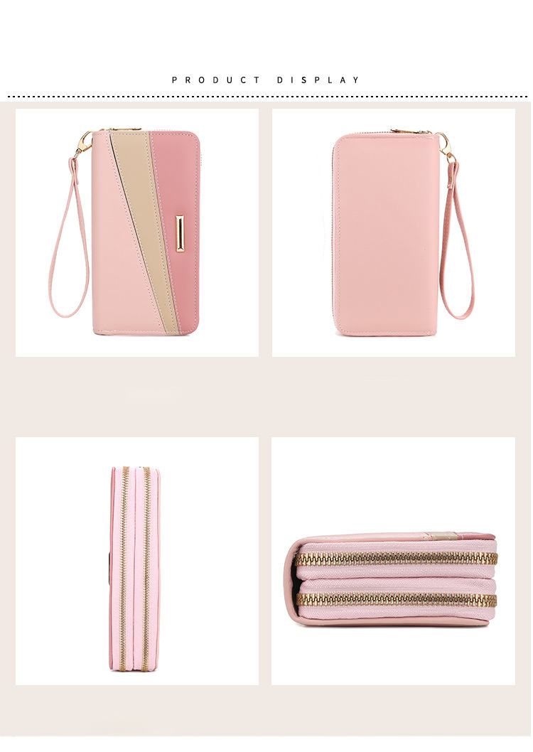 2021 Female Luxury Purses Leather Women Wallets Long Zipper Wallet Ladies Clutch Bag