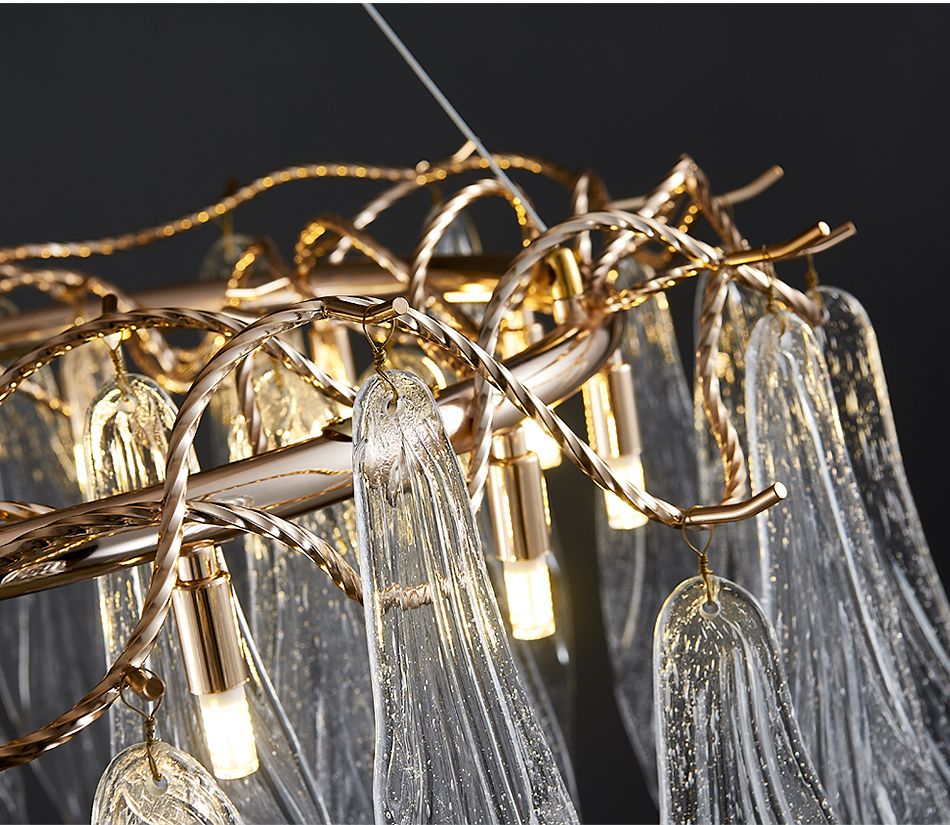 Modern Led Chandelier For Living Dining Room Creative Glass farmhouse light(WH-CY-211)