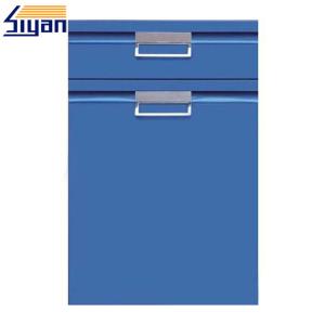 China PVC Film Pressed Shaker Style Kitchen Doors Replacement Solid Color wholesale
