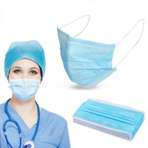 China Anti Virus Non Woven Face Mask Three Layers Disposable Medical Face Mask wholesale