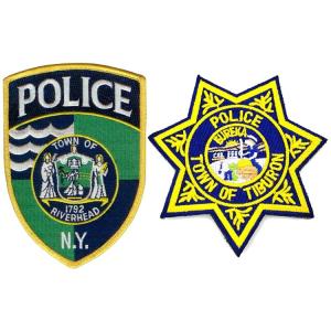 China No Backing 120D Police Embroidered Patch With Die Cut Border wholesale