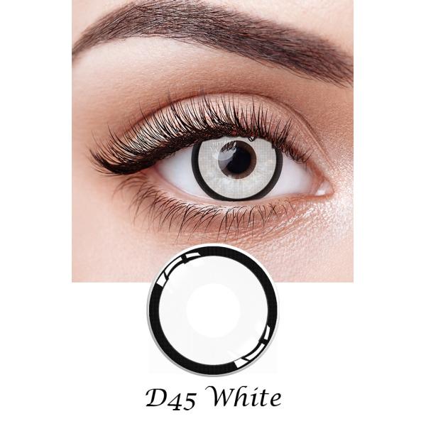 Doll Eyes HEMA Halloween White Contacts , KSSEYE Cosplay Contact Lenses