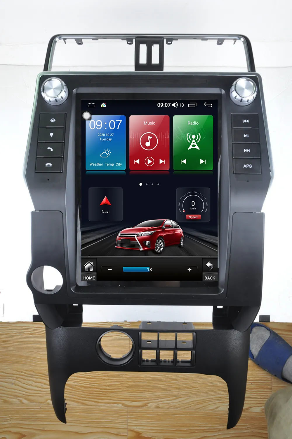 Car Android Gps Navigation Wifi 12.1" For Toyota Prado 2018 Car Dashboard Screen