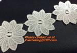 Golden Venise Lace Trim Flower Motif Ribbon Crafts