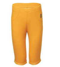Plain Woven Cotton 95% Spandex 5% Children Dark Yellow Trousers