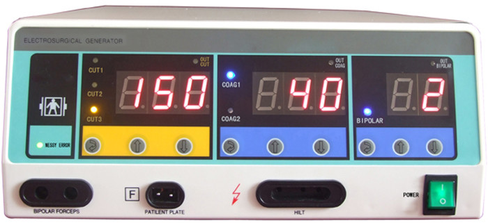 Plastic Surgery 300W Bipolar Diathermy Machine Six Working Models Surgical Cautery Unit