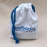 PVC Free Non Allergenic Dyestuff 16oz Canvas Drawstring Shoe Bags