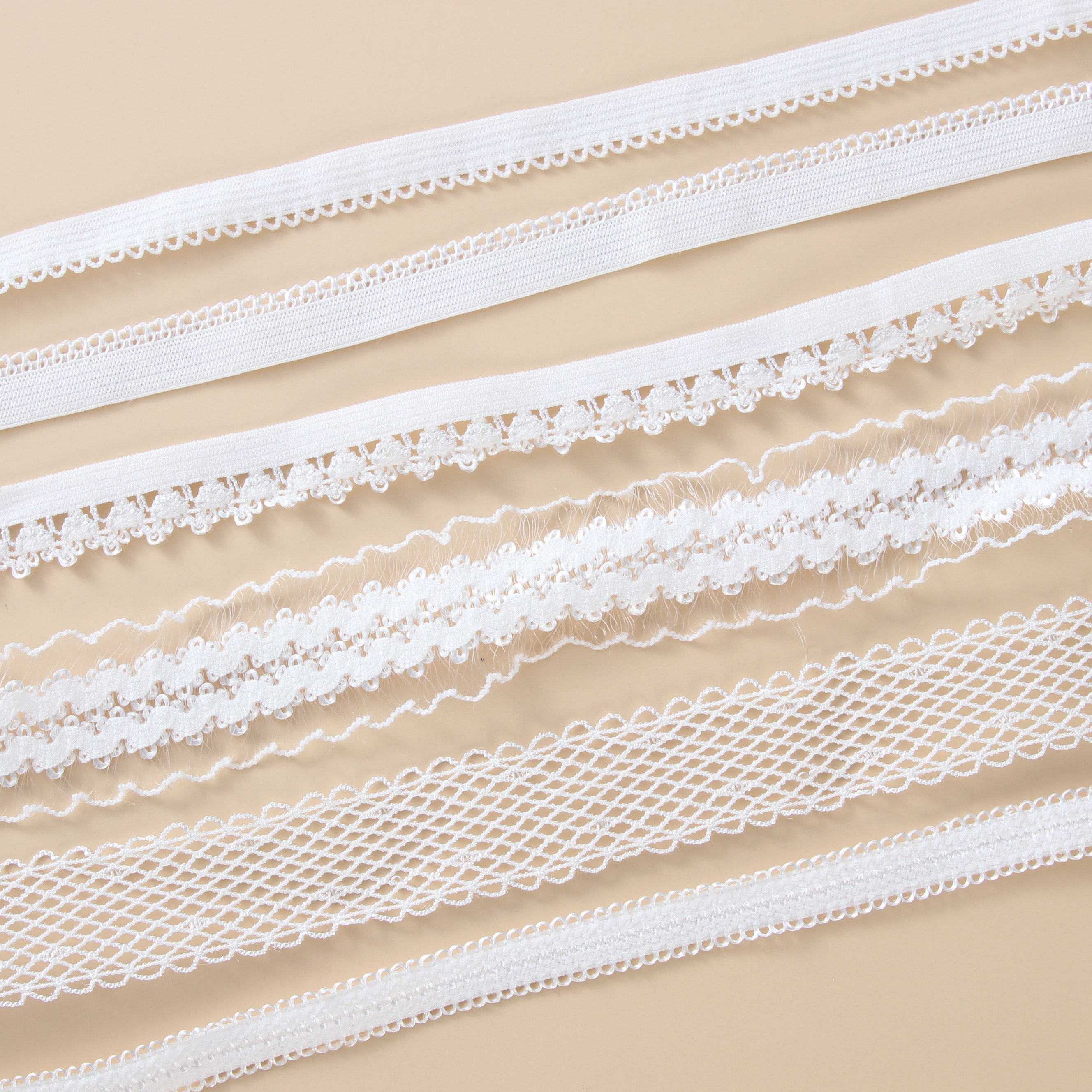 Factory wholesales nylon lace elastic band for underwear bra shoulder strap webbing