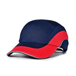 China Ventilation 100% Cotton Safety Bump Cap Baseball Cap Short Brim 56cm wholesale